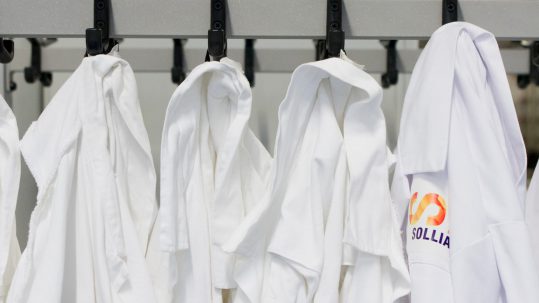 Solliance lab coats